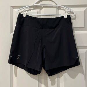 ON Running women’s black 5” Running Shorts - M. Never worn. Brand new condition.